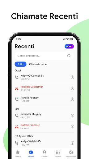 Contatti e telefonate screenshot