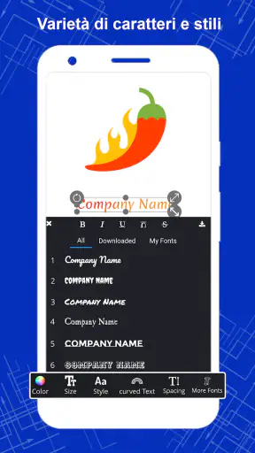Crea Logo personalizzati Loghi screenshot