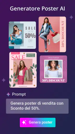 Creare Locandine AI Poster screenshot