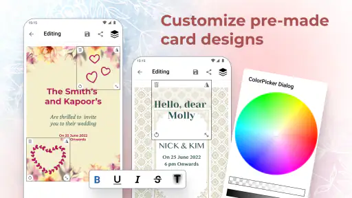 Creatore di carte di nozze screenshot