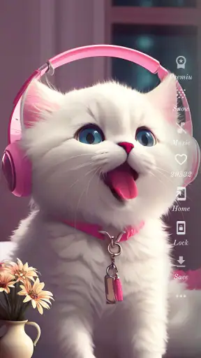 Cute Cat Wallpaper HD screenshot