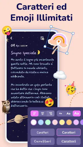 Diario segreto con password screenshot