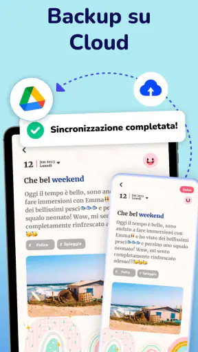 Diario segreto con password screenshot