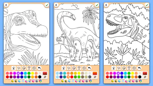 Dinosauri Gioco dei colori screenshot