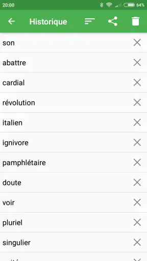 Dizionario Francese - Offline screenshot