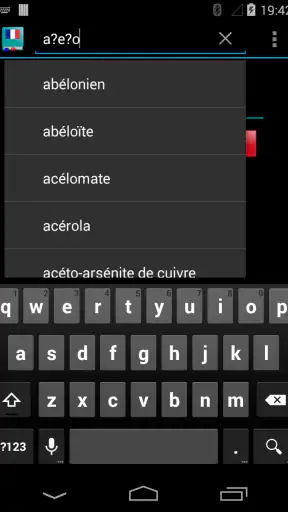 Dizionario Francese - Offline screenshot