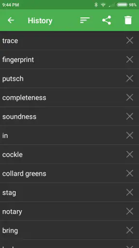 Dizionario Inglese - Offline screenshot