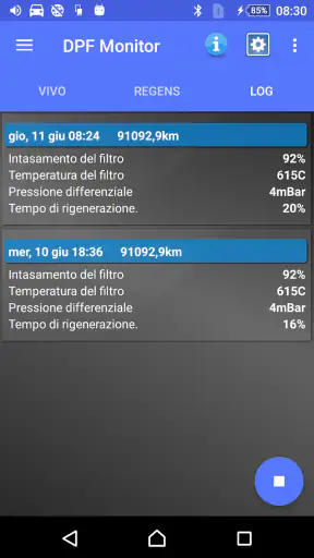 DPF Monitor -Fiat e Alfa Romeo screenshot