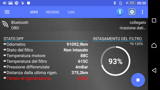 DPF Monitor -Fiat e Alfa Romeo screenshot