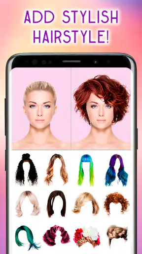 Editor di foto di acconciature screenshot
