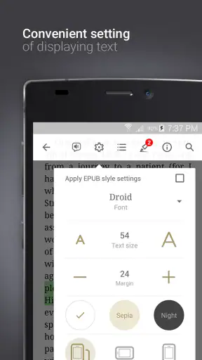 eReader Prestigio: Lettore screenshot