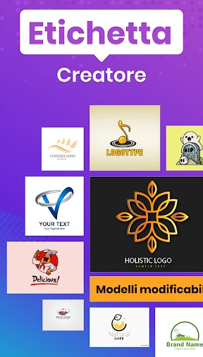 Etichette personalizzate screenshot