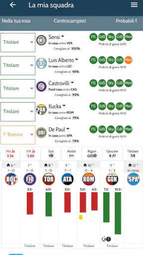 FantaFormazione screenshot
