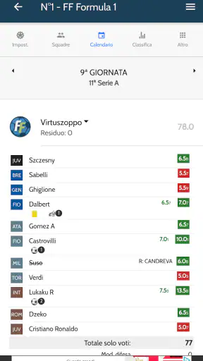 FantaFormazione screenshot