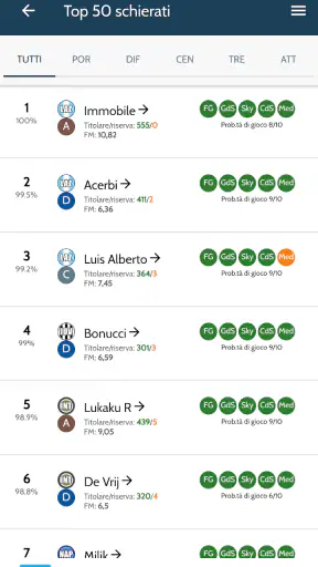 FantaFormazione screenshot