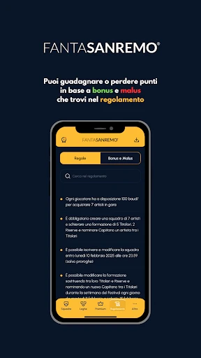 FantaSanremo screenshot