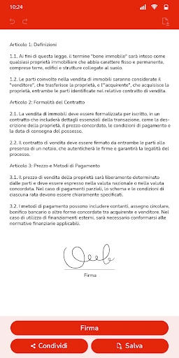 Firma documenti PDF facile screenshot