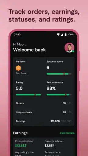 Fiverr - Servizi Freelance screenshot