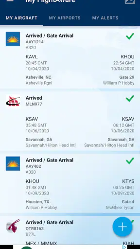 FlightAware Tracking volo screenshot