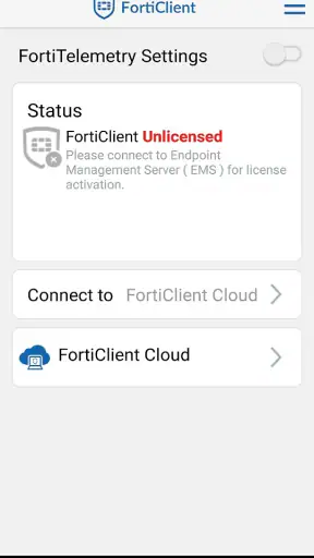 FortiClient screenshot