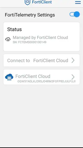 FortiClient screenshot