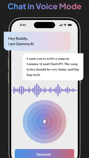 Gamma AI: AI Chatbot Assistant screenshot