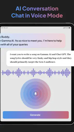 Gamma AI: AI Chatbot Assistant screenshot