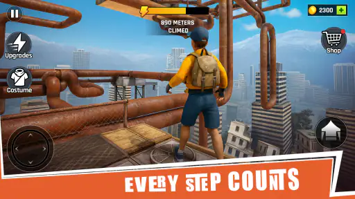 Going Up Rooftop - Parkour 3D screenshot