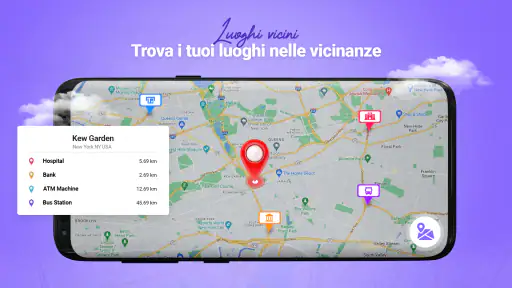 GPS Dal vivo Satellitare Mappa screenshot