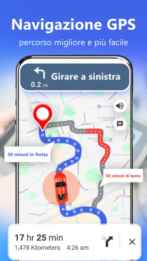 GPS satellitare vista: mappe screenshot