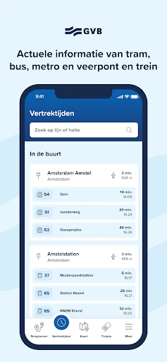 GVB reis app screenshot