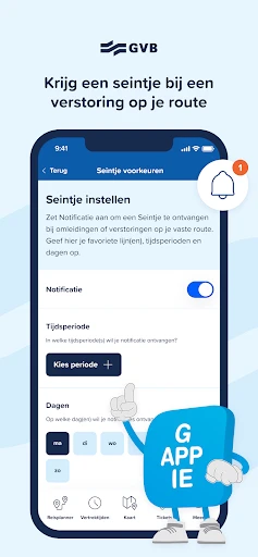 GVB reis app screenshot