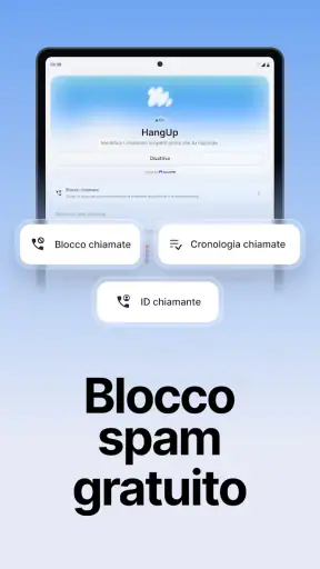 HangUp: blocco chiamate spam screenshot