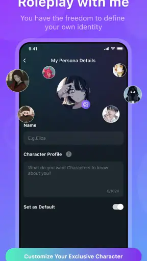HiWaifu: amico AI e Waifu Hub screenshot