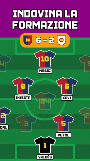 Indovina la Formazione Calcio screenshot