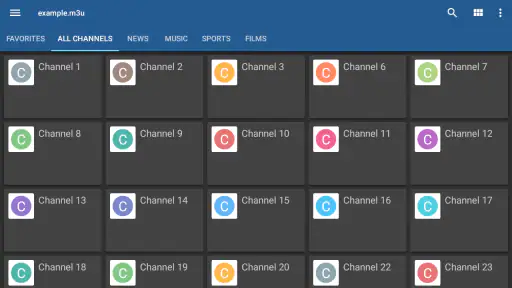 IPTV screenshot