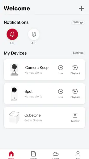 iSmartAlarm screenshot