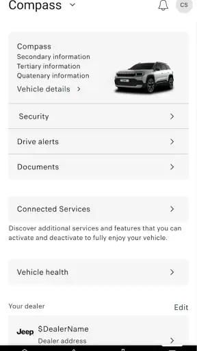 Jeep® 2.0 – Compass 2026 screenshot