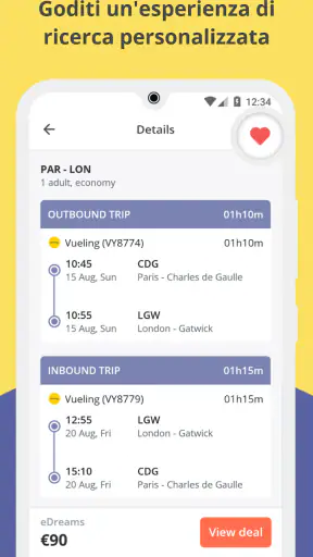 Jetcost: voli, hotel, auto screenshot