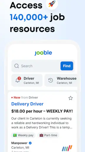 Jooble – Offerte di lavoro screenshot