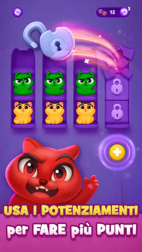 Kitty Sort: Twisted Tails screenshot