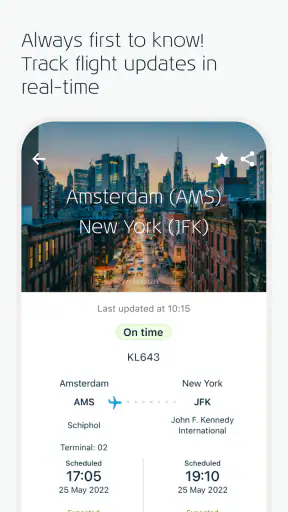 KLM - Prenoti un volo screenshot