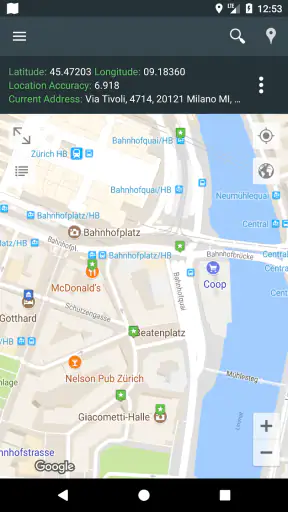 La mia posizione: mappe GPS screenshot