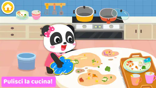La vita di Baby Panda: pulizie screenshot
