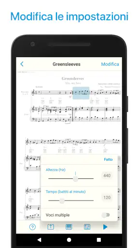 Lettore di spartiti e scanner screenshot