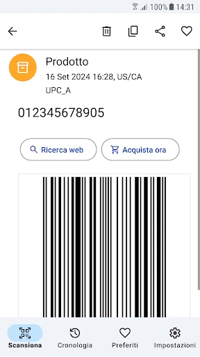 Lettore QR - Niente pubblicità screenshot