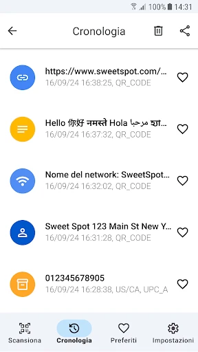 Lettore QR - Niente pubblicità screenshot