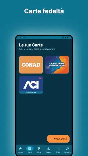 Listi! Carte fedeltà e spesa screenshot