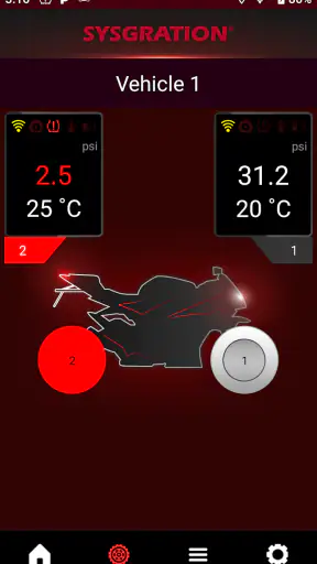 M-TPMS - Motorcycle BLE TPMS screenshot