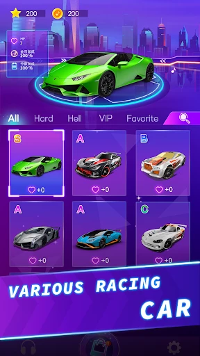 macchina corsa: gioco musicale screenshot